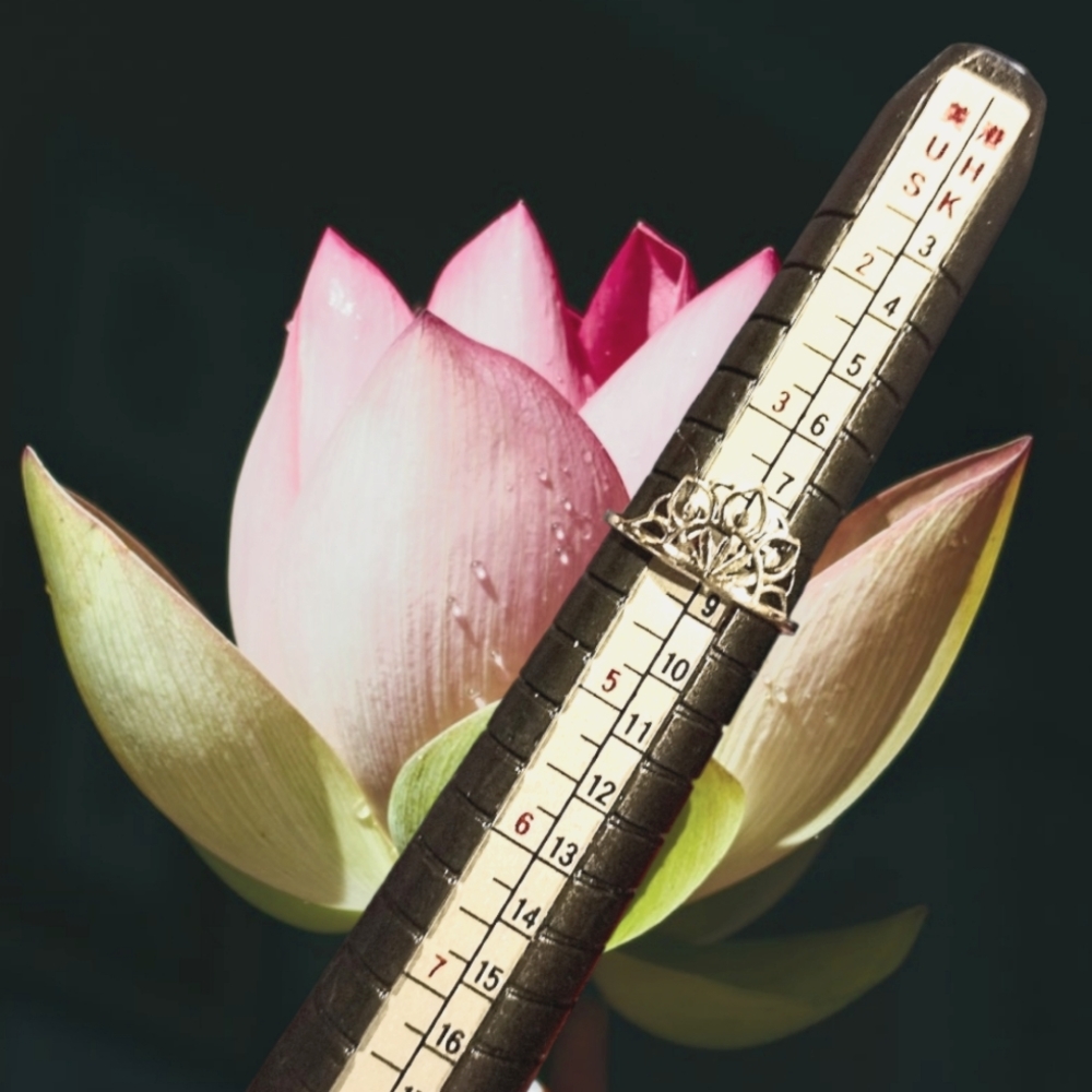 925 Sterling Silver Lotus Ring